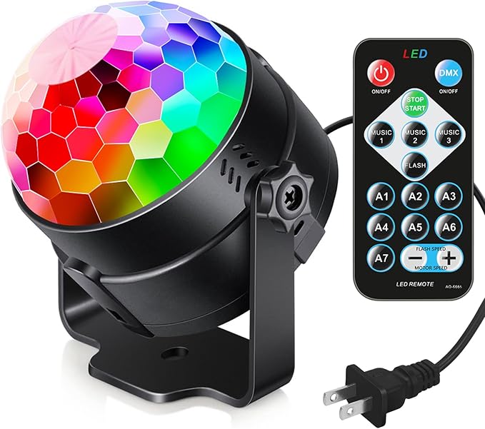 Luditek Sound Activated Party Lights with Remote